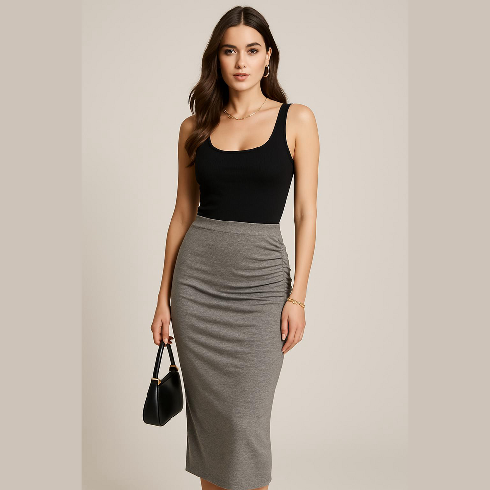 NWT Banana Republic  Snitty Long So Full Length Ruched Jersey Skirt